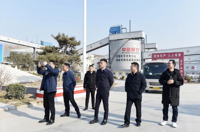 参观卫辉市融创实业有限公司砂石骨料生产线