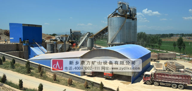 河北中联水泥时产500-600吨骨料生产线