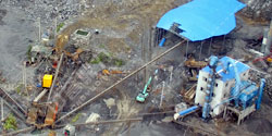 湖南吉陡岩坡采石场时产500吨制砂楼生产线