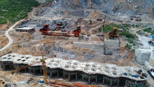 河北涉县中普建材时产800吨石料生产线