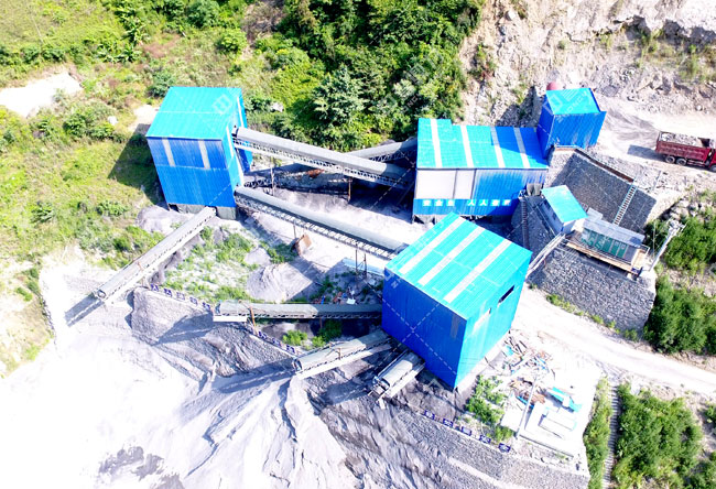安康坤石建筑材料有限公司时产600-800吨石料生产线