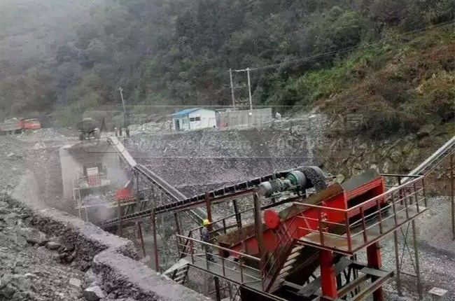 湖南省常德桃源县牛车河乡中铁隧道集团石料生产线