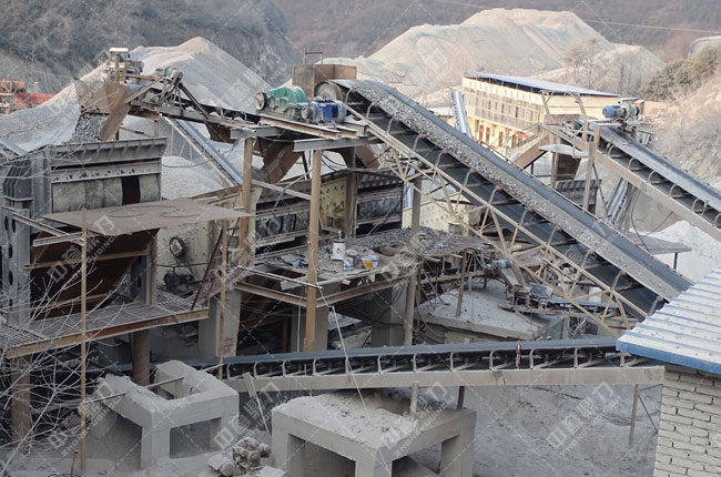 湖北省丹江口市羊山鑫兰矿业时产700-900吨砂石生产线