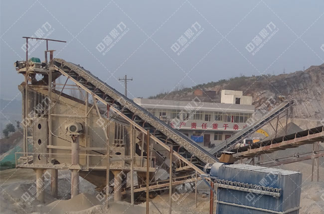 湖北省丹江口市羊山鑫兰矿业时产700-900吨砂石生产线