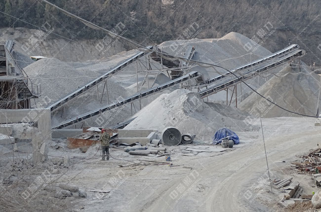 湖北省丹江口市羊山鑫兰矿业时产700-900吨砂石生产线