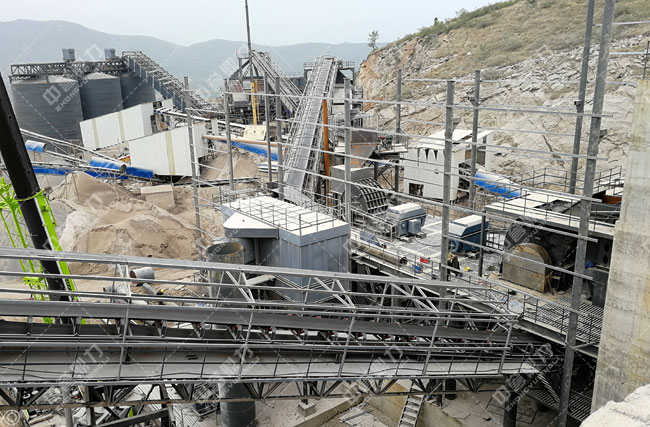 登封市送表乡玉皇建材时产700吨生产线