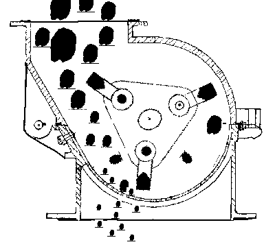 锤式石子破碎机原理动态图